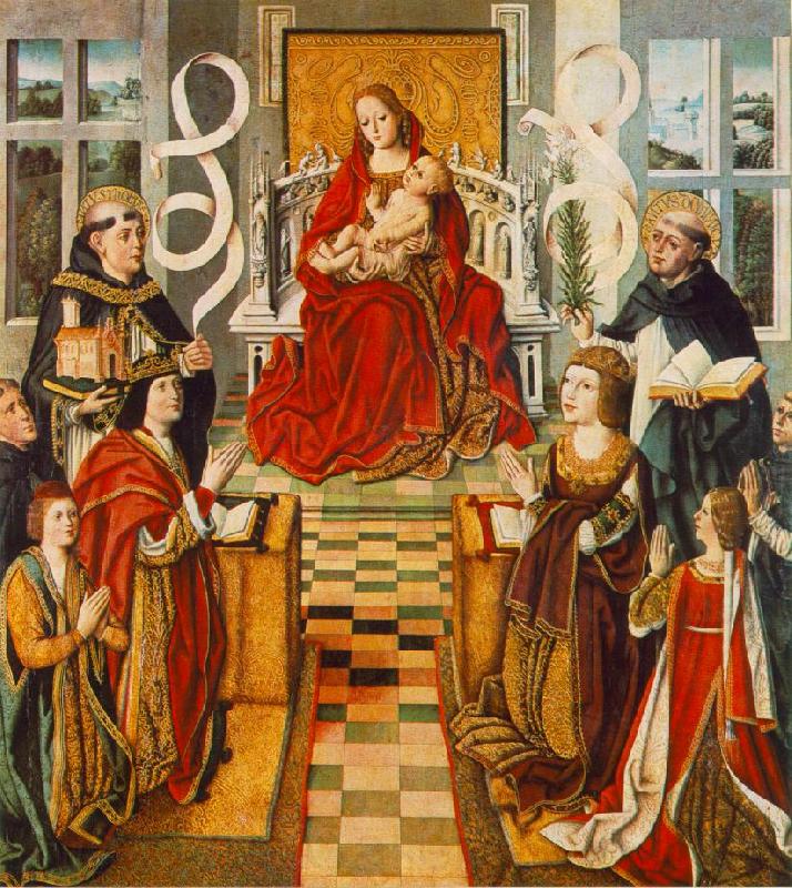 GALLEGO, Fernando Madonna of the Catholic Kings sdg France oil painting art